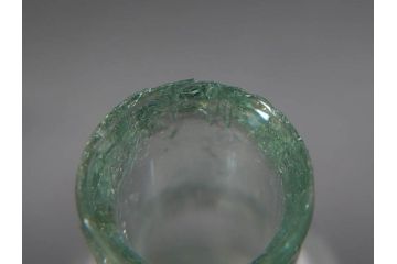 戦前　当時物　瓢箪型　気泡や絶妙なフォルムが味わいのあるニッキ水瓶5個セット(豆ガラス、ちびニッキ水、ガラス容器、駄菓子屋ビン、ペロペロ、レトロガラス、一輪挿し、ひょうたん)(R-076990)