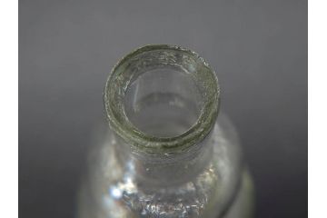 戦前　当時物　瓢箪型　気泡や絶妙なフォルムが味わいのあるニッキ水瓶5個セット(豆ガラス、ちびニッキ水、ガラス容器、駄菓子屋ビン、ペロペロ、レトロガラス、一輪挿し、ひょうたん)(R-076991)