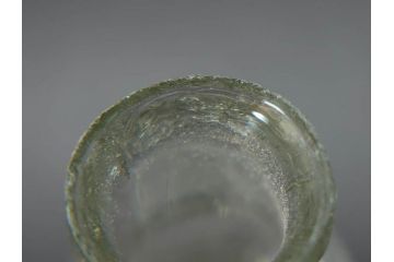 戦前　当時物　瓢箪型　気泡や絶妙なフォルムが味わいのあるニッキ水瓶5個セット(豆ガラス、ちびニッキ水、ガラス容器、駄菓子屋ビン、ペロペロ、レトロガラス、一輪挿し、ひょうたん)(R-076991)
