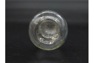 戦前　当時物　瓢箪型　気泡や絶妙なフォルムが味わいのあるニッキ水瓶5個セット(豆ガラス、ちびニッキ水、ガラス容器、駄菓子屋ビン、ペロペロ、レトロガラス、一輪挿し、ひょうたん)(R-076991)