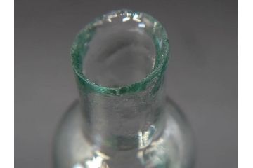 戦前　当時物　瓢箪型　気泡や絶妙なフォルムが味わいのあるニッキ水瓶5個セット(豆ガラス、ちびニッキ水、ガラス容器、駄菓子屋ビン、ペロペロ、レトロガラス、一輪挿し、ひょうたん)(R-076991)