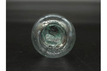 戦前　当時物　瓢箪型　気泡や絶妙なフォルムが味わいのあるニッキ水瓶5個セット(豆ガラス、ちびニッキ水、ガラス容器、駄菓子屋ビン、ペロペロ、レトロガラス、一輪挿し、ひょうたん)(R-076991)