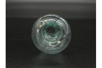 戦前　当時物　瓢箪型　気泡や絶妙なフォルムが味わいのあるニッキ水瓶5個セット(豆ガラス、ちびニッキ水、ガラス容器、駄菓子屋ビン、ペロペロ、レトロガラス、一輪挿し、ひょうたん)(R-076991)