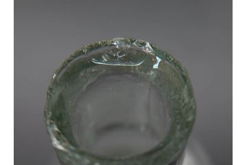 戦前　当時物　瓢箪型　気泡や絶妙なフォルムが味わいのあるニッキ水瓶5個セット(豆ガラス、ちびニッキ水、ガラス容器、駄菓子屋ビン、ペロペロ、レトロガラス、一輪挿し、ひょうたん)(R-076992)