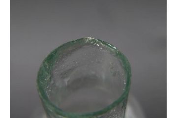 戦前　当時物　瓢箪型　気泡や絶妙なフォルムが味わいのあるニッキ水瓶5個セット(豆ガラス、ちびニッキ水、ガラス容器、駄菓子屋ビン、ペロペロ、レトロガラス、一輪挿し、ひょうたん)(R-076992)