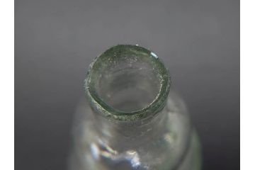 戦前　当時物　瓢箪型　気泡や絶妙なフォルムが味わいのあるニッキ水瓶5個セット(豆ガラス、ちびニッキ水、ガラス容器、駄菓子屋ビン、ペロペロ、レトロガラス、一輪挿し、ひょうたん)(R-076992)
