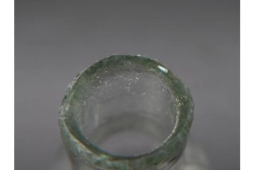 戦前　当時物　瓢箪型　気泡や絶妙なフォルムが味わいのあるニッキ水瓶5個セット(豆ガラス、ちびニッキ水、ガラス容器、駄菓子屋ビン、ペロペロ、レトロガラス、一輪挿し、ひょうたん)(R-076992)