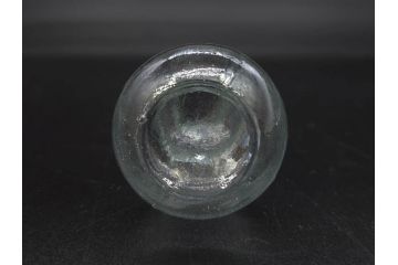 戦前　当時物　瓢箪型　気泡や絶妙なフォルムが味わいのあるニッキ水瓶5個セット(豆ガラス、ちびニッキ水、ガラス容器、駄菓子屋ビン、ペロペロ、レトロガラス、一輪挿し、ひょうたん)(R-076992)