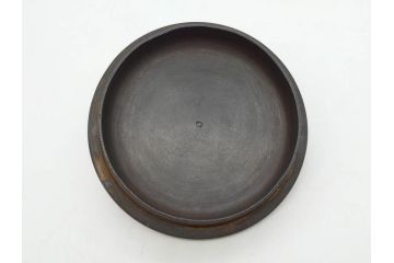 時代物　亀文堂　日本亀文　波千鳥　松竹梅　楼閣山水図　銀象嵌　使い込まれた風合いが歴史を感じる鉄瓶(湯沸、湯瓶、茶道具、茶器)(R-076994)