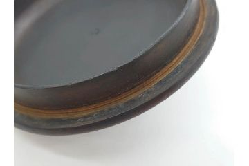 時代物　亀文堂　日本亀文　波千鳥　松竹梅　楼閣山水図　銀象嵌　使い込まれた風合いが歴史を感じる鉄瓶(湯沸、湯瓶、茶道具、茶器)(R-076994)