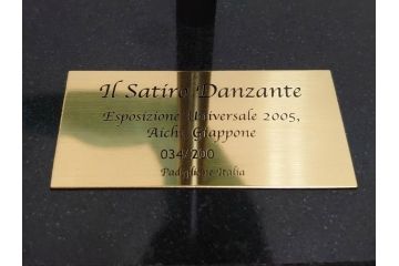 Il Satiro Danzante　「踊るサテュロス」　34/200　2005年愛知万博　高さ40　ブロンズ像(オブジェ、置物、銅像、箱・冊子付、限定200体、イタリア)(R-076996)