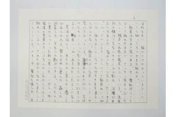 特別限定愛蔵版　開高健　「夏の闇」　原寸408枚　直筆原稿(2008年、開高記念会、直筆、二重箱付)(R-077004)