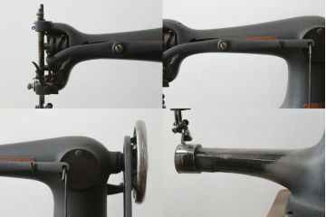 ジャンク品　和製アンティーク　中島ミシン　CIRDAR(サーダー) TF-3S　靴用　厚地専用機　腕ミシン　足踏みミシン(ミシンテーブル、ミシン台、工業用ミシン、ディスプレイ、SINGER、シンガー、18型)(R-077014)