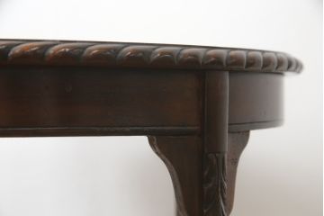 イギリスアンティーク　Lloyd's Antiques(ロイズ・アンティークス)取り扱い　マホガニー材　洗練された佇まいが魅力的なサイドテーブル(ラウンドテーブル、コーヒーテーブル、花台、飾り台、英国)(R-077019)
