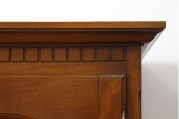 中古　横浜クラシック家具　ダニエル(Daniel)　アーリーアメリカンシリーズ　A-107　温かみのある雰囲気と上品な佇まいが魅力の組み立て式ワードローブ(洋服タンス、衣装タンス、収納棚、キャビネット)(R-077022)
