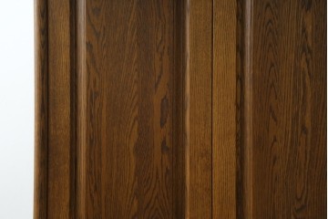 中古　希少な廃盤品　IDC大塚家具取り扱い　起立木工　ナラ材　メッペルシリーズ　キャスター付きバーカウンター　(R-077023)