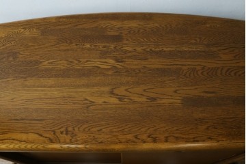 中古　希少な廃盤品　IDC大塚家具取り扱い　起立木工　ナラ材　メッペルシリーズ　キャスター付きバーカウンター　(R-077023)