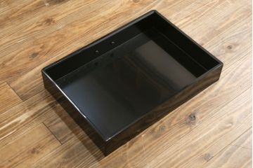 中古　美品　輪島塗り　東海道五十三次　和の趣溢れる風景画が目を惹く飾り棚(茶棚、収納棚、戸棚、サイドボード)(R-077024)