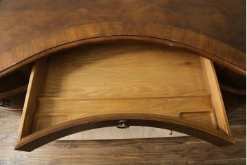 中古　DREXEL HERITAGE(ドレクセルヘリテイジ)　Cameo Classics(キャメオクラシックス)　高級感溢れるキドニーデスク(両袖デスク、机、ワークデスク、カウンターテーブル、在宅用、在宅ワーク用)(R-077039)