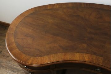 中古　DREXEL HERITAGE(ドレクセルヘリテイジ)　Cameo Classics(キャメオクラシックス)　高級感溢れるキドニーデスク(両袖デスク、机、ワークデスク、カウンターテーブル、在宅用、在宅ワーク用)(R-077039)