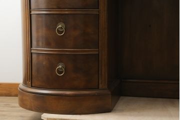 中古　DREXEL HERITAGE(ドレクセルヘリテイジ)　Cameo Classics(キャメオクラシックス)　高級感溢れるキドニーデスク(両袖デスク、机、ワークデスク、カウンターテーブル、在宅用、在宅ワーク用)(R-077039)