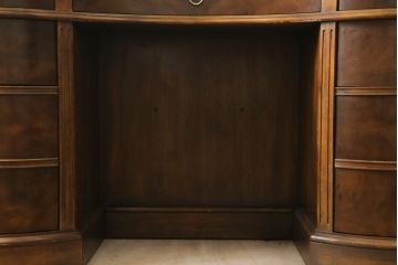 中古　DREXEL HERITAGE(ドレクセルヘリテイジ)　Cameo Classics(キャメオクラシックス)　高級感溢れるキドニーデスク(両袖デスク、机、ワークデスク、カウンターテーブル、在宅用、在宅ワーク用)(R-077039)