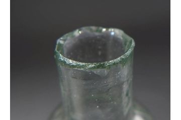 戦前　当時物　瓢箪型　気泡や絶妙なフォルムが味わいのあるニッキ水瓶5個セット(豆ガラス、ちびニッキ水、ガラス容器、駄菓子屋ビン、ペロペロ、レトロガラス、一輪挿し、ひょうたん)(R-077058)