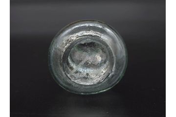 戦前　当時物　瓢箪型　気泡や絶妙なフォルムが味わいのあるニッキ水瓶5個セット(豆ガラス、ちびニッキ水、ガラス容器、駄菓子屋ビン、ペロペロ、レトロガラス、一輪挿し、ひょうたん)(R-077058)