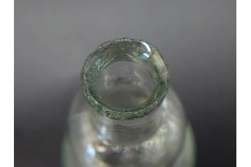 戦前　当時物　瓢箪型　気泡や絶妙なフォルムが味わいのあるニッキ水瓶5個セット(豆ガラス、ちびニッキ水、ガラス容器、駄菓子屋ビン、ペロペロ、レトロガラス、一輪挿し、ひょうたん)(R-077059)