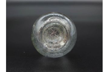 戦前　当時物　瓢箪型　気泡や絶妙なフォルムが味わいのあるニッキ水瓶5個セット(豆ガラス、ちびニッキ水、ガラス容器、駄菓子屋ビン、ペロペロ、レトロガラス、一輪挿し、ひょうたん)(R-077059)