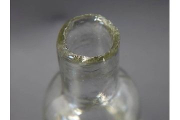 戦前　当時物　瓢箪型　気泡や絶妙なフォルムが味わいのあるニッキ水瓶5個セット(豆ガラス、ちびニッキ水、ガラス容器、駄菓子屋ビン、ペロペロ、レトロガラス、一輪挿し、ひょうたん)(R-077059)