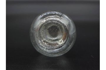 戦前　当時物　瓢箪型　気泡や絶妙なフォルムが味わいのあるニッキ水瓶5個セット(豆ガラス、ちびニッキ水、ガラス容器、駄菓子屋ビン、ペロペロ、レトロガラス、一輪挿し、ひょうたん)(R-077060)