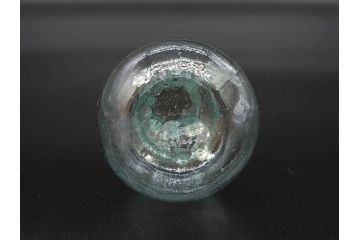 戦前　当時物　瓢箪型　気泡や絶妙なフォルムが味わいのあるニッキ水瓶5個セット(豆ガラス、ちびニッキ水、ガラス容器、駄菓子屋ビン、ペロペロ、レトロガラス、一輪挿し、ひょうたん)(R-077060)