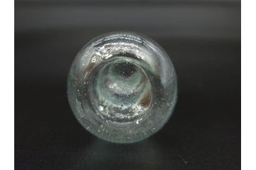 戦前　当時物　瓢箪型　気泡や絶妙なフォルムが味わいのあるニッキ水瓶5個セット(豆ガラス、ちびニッキ水、ガラス容器、駄菓子屋ビン、ペロペロ、レトロガラス、一輪挿し、ひょうたん)(R-077060)