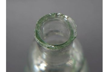 戦前　当時物　瓢箪型　気泡や絶妙なフォルムが味わいのあるニッキ水瓶5個セット(豆ガラス、ちびニッキ水、ガラス容器、駄菓子屋ビン、ペロペロ、レトロガラス、一輪挿し、ひょうたん)(R-077061)