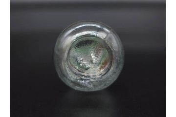 戦前　当時物　瓢箪型　気泡や絶妙なフォルムが味わいのあるニッキ水瓶5個セット(豆ガラス、ちびニッキ水、ガラス容器、駄菓子屋ビン、ペロペロ、レトロガラス、一輪挿し、ひょうたん)(R-077061)