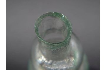 戦前　当時物　瓢箪型　気泡や絶妙なフォルムが味わいのあるニッキ水瓶5個セット(豆ガラス、ちびニッキ水、ガラス容器、駄菓子屋ビン、ペロペロ、レトロガラス、一輪挿し、ひょうたん)(R-077061)