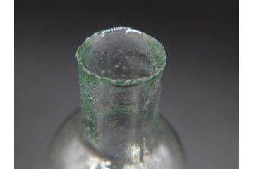 戦前　当時物　瓢箪型　気泡や絶妙なフォルムが味わいのあるニッキ水瓶5個セット(豆ガラス、ちびニッキ水、ガラス容器、駄菓子屋ビン、ペロペロ、レトロガラス、一輪挿し、ひょうたん)(R-077061)