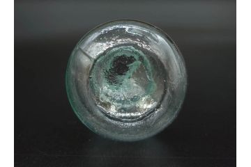 戦前　当時物　瓢箪型　気泡や絶妙なフォルムが味わいのあるニッキ水瓶5個セット(豆ガラス、ちびニッキ水、ガラス容器、駄菓子屋ビン、ペロペロ、レトロガラス、一輪挿し、ひょうたん)(R-077061)