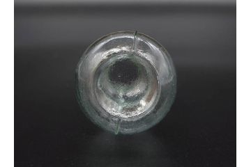 戦前　当時物　瓢箪型　気泡や絶妙なフォルムが味わいのあるニッキ水瓶5個セット(豆ガラス、ちびニッキ水、ガラス容器、駄菓子屋ビン、ペロペロ、レトロガラス、一輪挿し、ひょうたん)(R-077062)