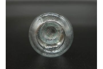 戦前　当時物　瓢箪型　気泡や絶妙なフォルムが味わいのあるニッキ水瓶5個セット(豆ガラス、ちびニッキ水、ガラス容器、駄菓子屋ビン、ペロペロ、レトロガラス、一輪挿し、ひょうたん)(R-077062)