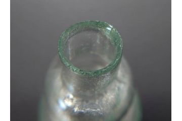 戦前　当時物　瓢箪型　気泡や絶妙なフォルムが味わいのあるニッキ水瓶5個セット(豆ガラス、ちびニッキ水、ガラス容器、駄菓子屋ビン、ペロペロ、レトロガラス、一輪挿し、ひょうたん)(R-077062)