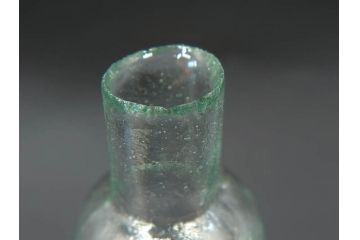 戦前　当時物　瓢箪型　気泡や絶妙なフォルムが味わいのあるニッキ水瓶5個セット(豆ガラス、ちびニッキ水、ガラス容器、駄菓子屋ビン、ペロペロ、レトロガラス、一輪挿し、ひょうたん)(R-077062)