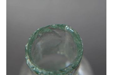 戦前　当時物　瓢箪型　気泡や絶妙なフォルムが味わいのあるニッキ水瓶5個セット(豆ガラス、ちびニッキ水、ガラス容器、駄菓子屋ビン、ペロペロ、レトロガラス、一輪挿し、ひょうたん)(R-077063)