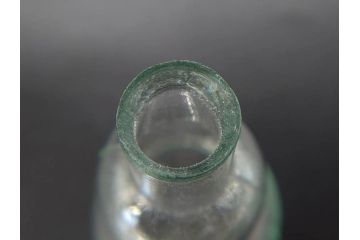 戦前　当時物　瓢箪型　気泡や絶妙なフォルムが味わいのあるニッキ水瓶5個セット(豆ガラス、ちびニッキ水、ガラス容器、駄菓子屋ビン、ペロペロ、レトロガラス、一輪挿し、ひょうたん)(R-077063)