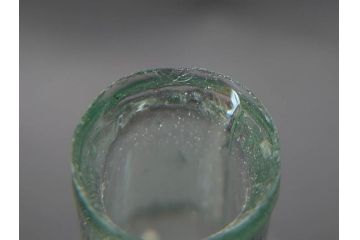 戦前　当時物　瓢箪型　気泡や絶妙なフォルムが味わいのあるニッキ水瓶5個セット(豆ガラス、ちびニッキ水、ガラス容器、駄菓子屋ビン、ペロペロ、レトロガラス、一輪挿し、ひょうたん)(R-077063)