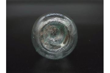 戦前　当時物　瓢箪型　気泡や絶妙なフォルムが味わいのあるニッキ水瓶5個セット(豆ガラス、ちびニッキ水、ガラス容器、駄菓子屋ビン、ペロペロ、レトロガラス、一輪挿し、ひょうたん)(R-077063)