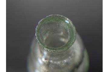 戦前　当時物　瓢箪型　気泡や絶妙なフォルムが味わいのあるニッキ水瓶5個セット(豆ガラス、ちびニッキ水、ガラス容器、駄菓子屋ビン、ペロペロ、レトロガラス、一輪挿し、ひょうたん)(R-077063)