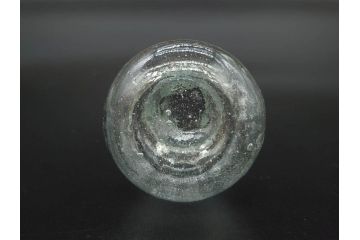戦前　当時物　瓢箪型　気泡や絶妙なフォルムが味わいのあるニッキ水瓶5個セット(豆ガラス、ちびニッキ水、ガラス容器、駄菓子屋ビン、ペロペロ、レトロガラス、一輪挿し、ひょうたん)(R-077063)
