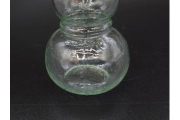 戦前　当時物　瓢箪型　気泡や絶妙なフォルムが味わいのあるニッキ水瓶5個セット(豆ガラス、ちびニッキ水、ガラス容器、駄菓子屋ビン、ペロペロ、レトロガラス、一輪挿し、ひょうたん)(R-077063)